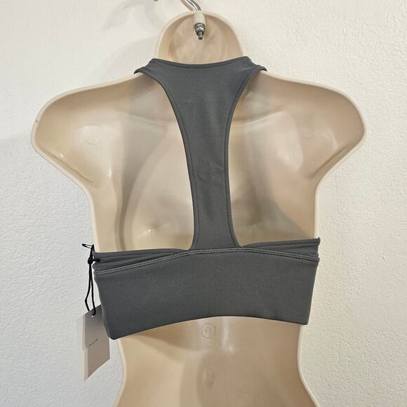 ITALIC Racerback Sports Bra in Eucalyptus Gray Size XS NWT - Picture 4 of 8
